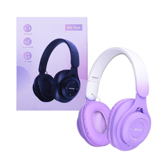 Wireless Headphones M6 Plus Purple