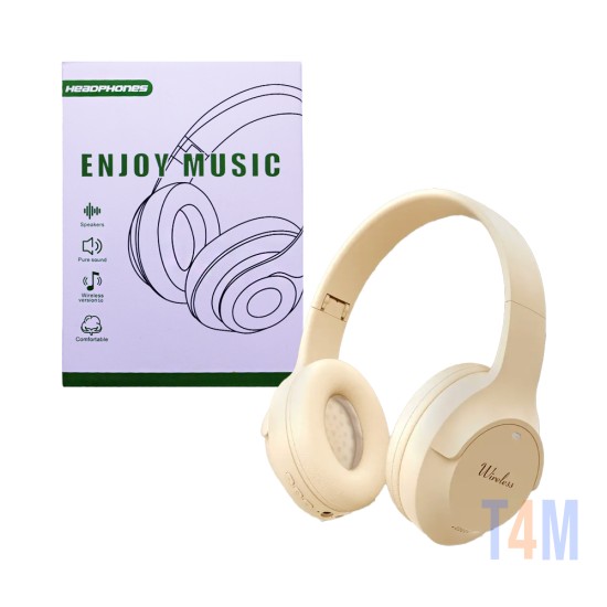 Wireless Headphones K9 Enjoy Music Beige