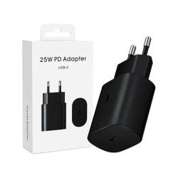 Adaptador Samsung EP-TA800NBEGEU Tipo-C Porta PD 25W Preto Adaptador Samsung EP-TA800NBEGEU Tipo-C Porta PD 25W Preto