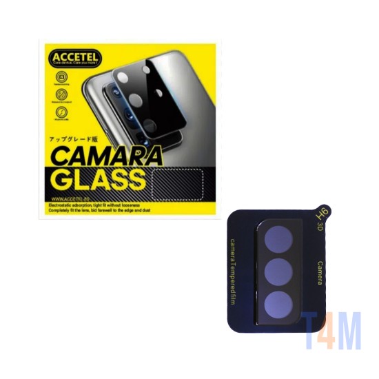Protetor de Lente de Câmera de Vidro Temperado Para Samsung Galaxy S21 FE Preto
