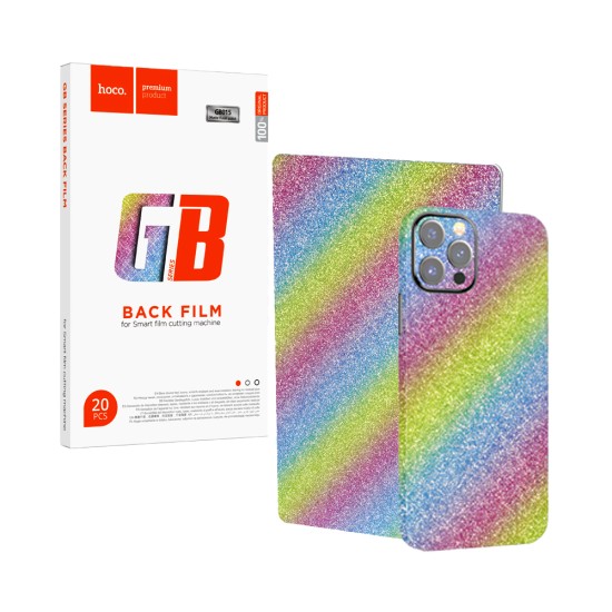 Hoco Matte Back Protector GB015 Frosted Diamond for Smartphone Pack of 20pcs Rainbow