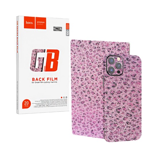 Hoco Matte Back Protector GB015 Frosted Diamond for Smartphone Pack of 20pcs Pink Leopard