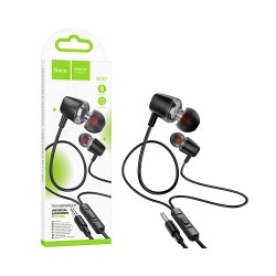 Hoco Wired Earphones M107 Discoverer with Microphone 3.5MM 1.2m Black Hoco Wired Earphones M107 Discoverer with Microphone 3.5MM 1.2m Black