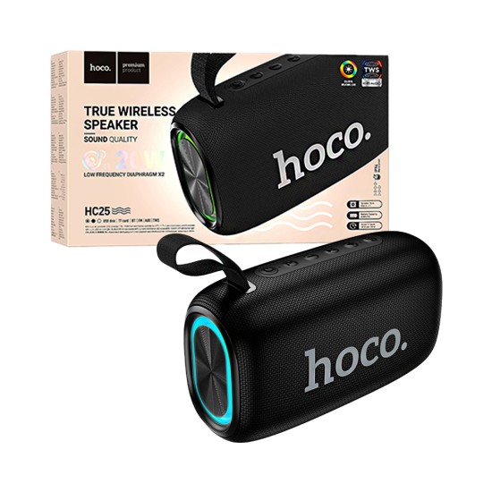 Coluna Sem Fio Portátil Hoco HC25 Radiante sports Preto