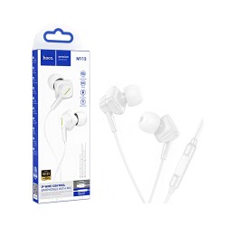 Hoco Wired Earphones M113 Clear with Microphone Lightning 1.2m White Hoco Wired Earphones M113 Clear with Microphone Lightning 1.2m White