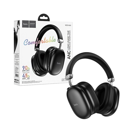 Hoco Wireless Headphone W35 Max Auspicious ANC Noise Canceling Black