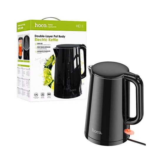 Chaleira Elétrica Hoco HE11 1,7L Preto Chaleira Elétrica Hoco HE11 1,7L Preto