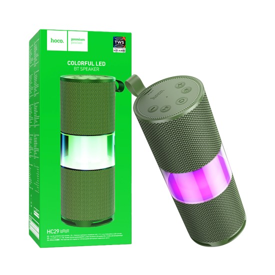 Hoco Portable Wireless Speaker HC29 Halo Sports Army Green Hoco Portable Wireless Speaker HC29 Halo Sports Army Green