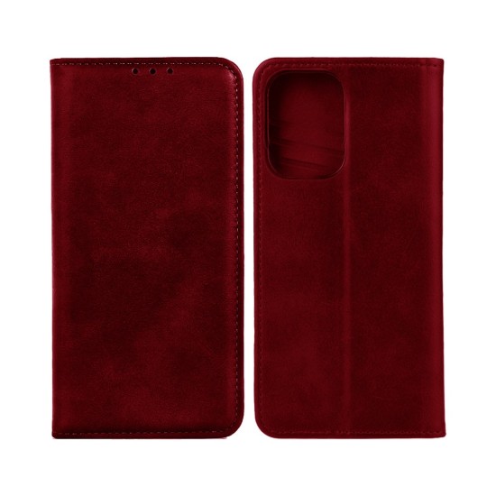 LEATHER FLIP COVER WITH INTERNAL POCKET FOR SAMSUNG GALAXY A33 5G Red