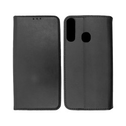 Capa de Couro com Bolso Interno para Huawei P30 Lite Preto Capa de Couro com Bolso Interno para Huawei P30 Lite Preto