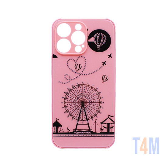 Capa Duro Designer para Apple iPhone 14 Pro Rosa