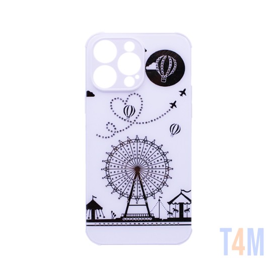 Capa Duro Designer para Apple iPhone 14 Pro Branco