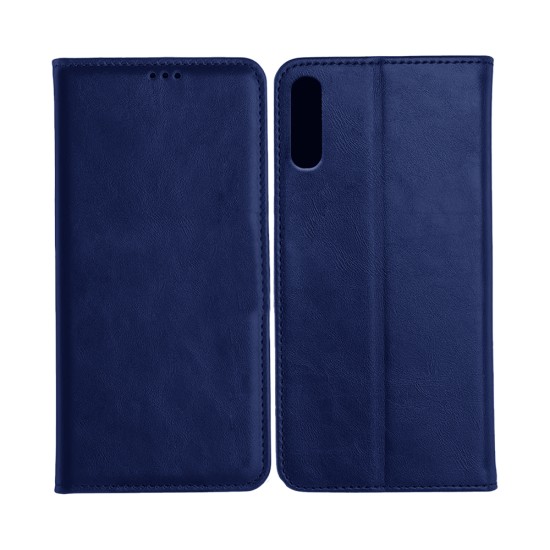 Leather Flip Cover with Internal Pocket For Samsung Galaxy A50 5G Blue