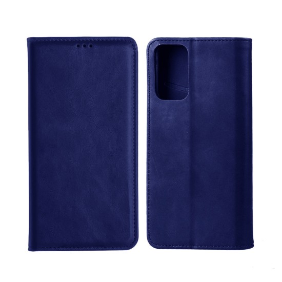 Leather Flip Cover with Internal Pocket For Xiaomi Redmi Note 10/10s 5g Blue