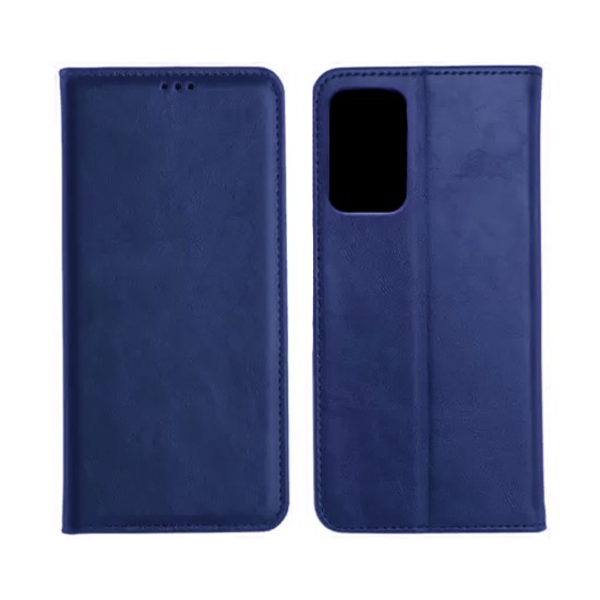 Leather Flip Cover with Internal Pocket For Samsung Galaxy A52/A52S Blue