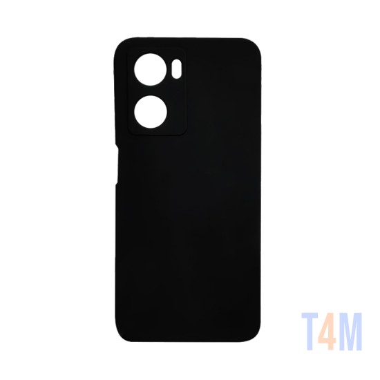 Funda de Silicona con Marco de Cámara para Oppo A57/A57s Negro