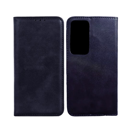 Capa Flip de Couro com Bolso Interno para Oppo A16 Preto