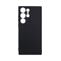 Capa de Silicone Macio com Moldura de Câmera para Samsung Galaxy S23 Ultra Preto Capa de Silicone Macio com Moldura de Câmera para Samsung Galaxy S23 Ultra Preto
