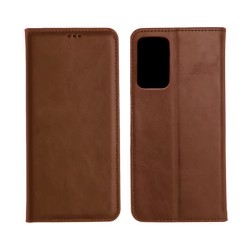 Capa de Couro com Bolso Interno para Samsung Galaxy A52/A52S Marrom