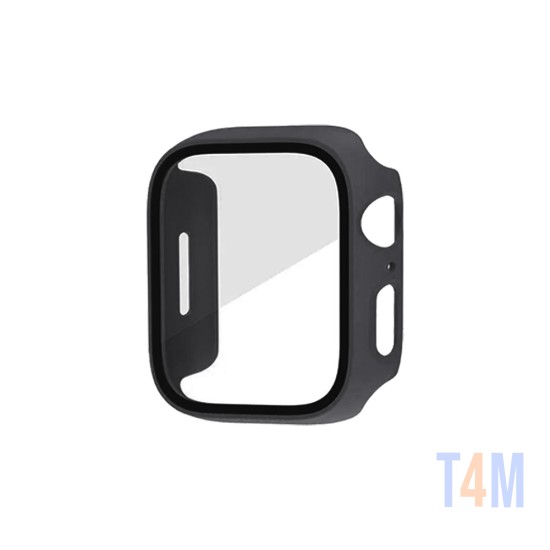 Capa+Vidro Temperado para Apple iwatch Série 45mm Preto