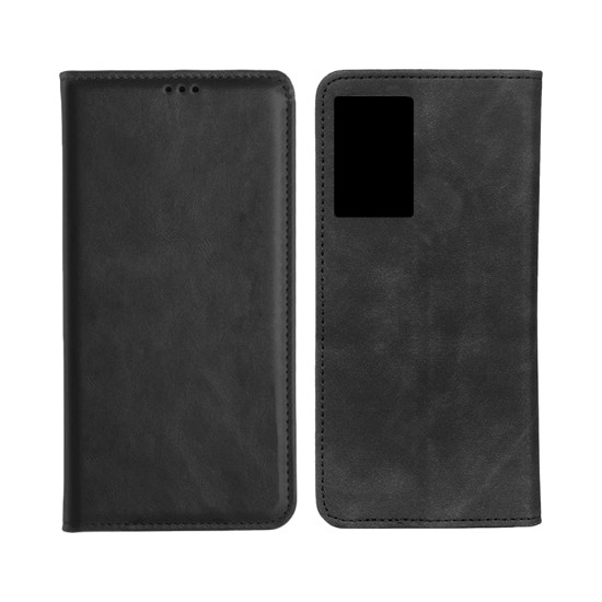 Leather Flip Cover with Internal Pocket for Oppo A57 4g/A77 4g/A57S 4g Black