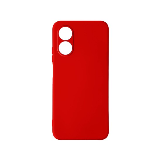 Silicone Case with Camera Shield for Oppo A17 Red