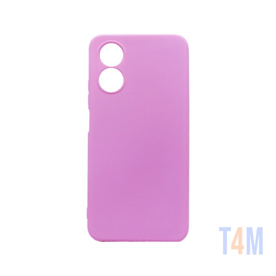 Funda de Silicona con Marco de cámara para Oppo A17 Rosa