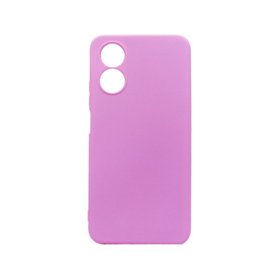 Silicone Case with Camera Shield for Oppo A17 Pink