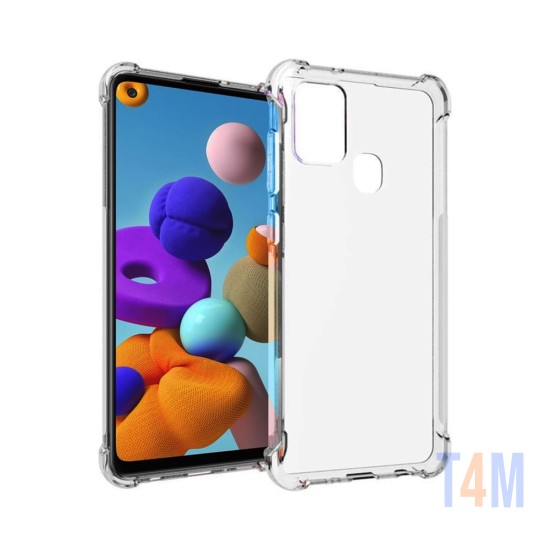 Hard Silicone Case for Samsung Galaxy A21S Transparent