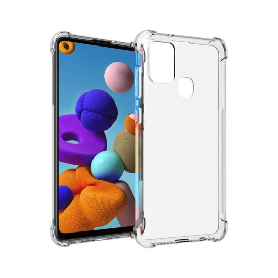 Hard Silicone Case for Samsung Galaxy A21S Transparent