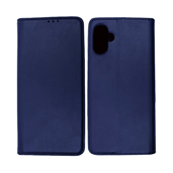 Leather Flip Cover with Internal Pocket For Samsung Galaxy A05 Blue