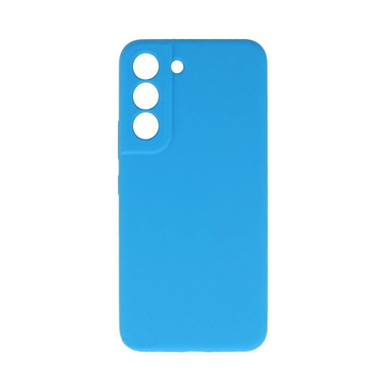 Silicone Case with Camera Shield for Samsung Galaxy S22 Plus Blue