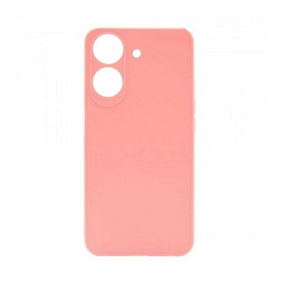 Soft Silicone Case with Camera Shield for Xiaomi Redmi 13C/Poco C65 Pink