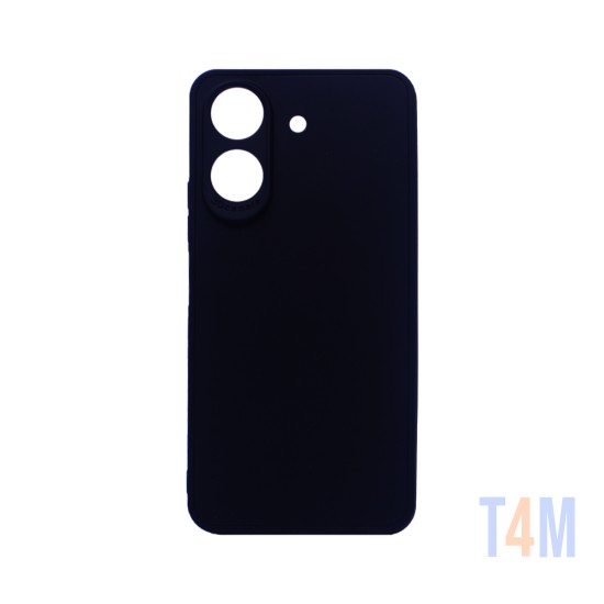 Capa de Silicone Macio com Moldura de Câmera para Xiaomi Redmi 13C/Poco C65 Preto