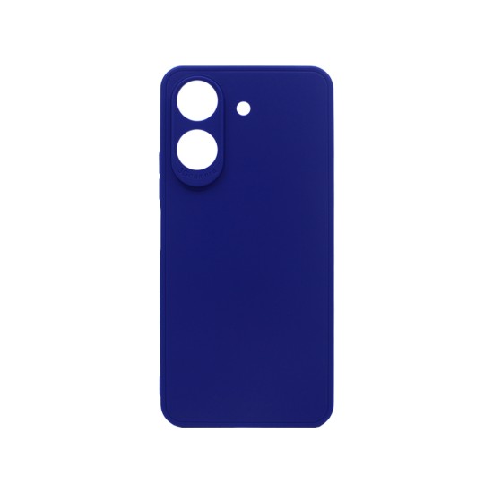 Soft Silicone Case with Camera Shield for Xiaomi Redmi 13C/Poco C65 Blue