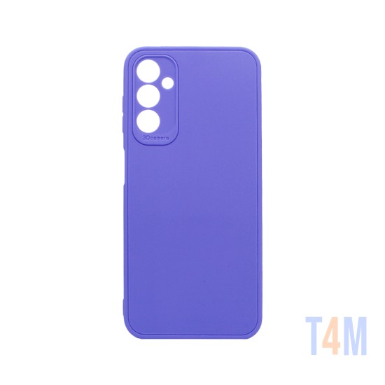 Capa de Silicone com Moldura de Câmera para Samsung Galaxy A14 Roxo