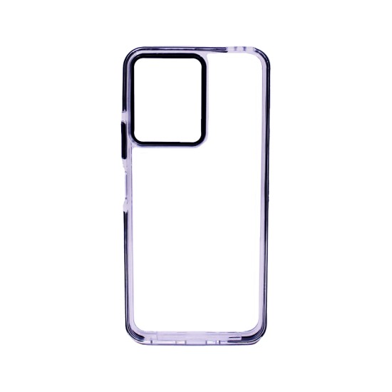 Transparent Hard Silicone Case for Xiaomi Redmi 13C/Poco C65 Black