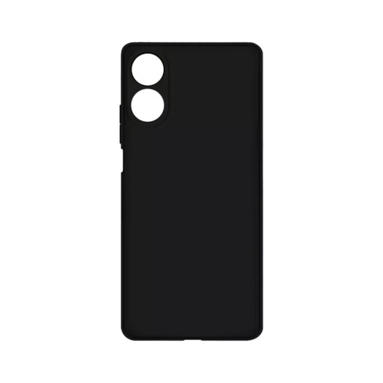 Silicone Case with Camera Shield for Oppo A38 4G/A18 Black