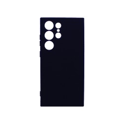 Funda de Silicona con Marco de Cámara para Samsung Galaxy S24 Ultra Negro Funda de Silicona con Marco de Cámara para Samsung Galaxy S24 Ultra Negro