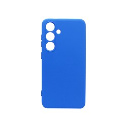 Funda de Silicona con Marco de Cámara para Samsung Galaxy S24 Plus Azul Funda de Silicona con Marco de Cámara para Samsung Galaxy S24 Plus Azul