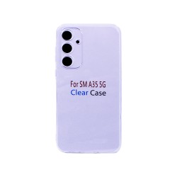 Capa de Silicone com Moldura de Câmera para Samsung Galaxy A35 5G Transparente Capa de Silicone com Moldura de Câmera para Samsung Galaxy A35 5G Transparente