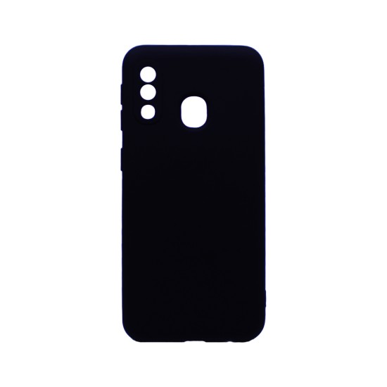 Silicone Case with Camera shield for Samsung Galaxy A20e Black