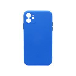 Funda de Silicona con Marco de Cámara para Apple iPhone 11 Azul Claro Funda de Silicona con Marco de Cámara para Apple iPhone 11 Azul Claro