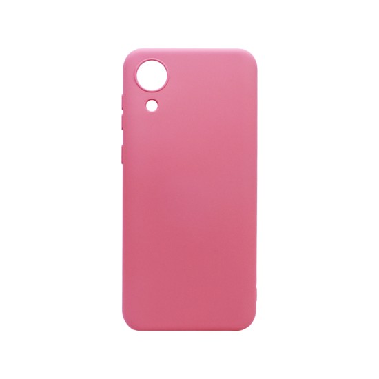 Silicone Case with Camera Shield for Samsung Galaxy A04 Core Pink