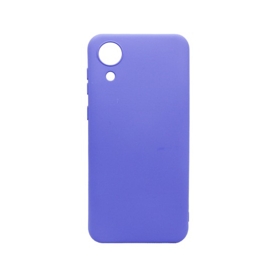 Silicone Case with Camera Shield for Samsung Galaxy A04 Core Purple