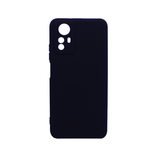 Soft Silicone Case with Camera Shield for Xiaomi Redmi Note 12S Black