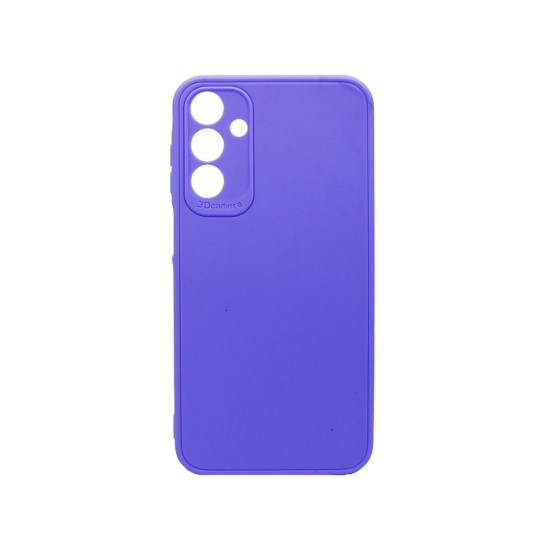 Soft Silicone Case with Camera Shield for Samsung Galaxy A15 Purple