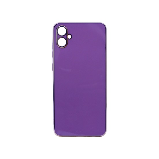 Designer Silicone Case with Camera shield for Samsung Galaxy A05 Purple