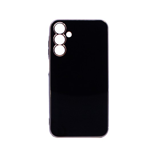 Designer Silicone Case with Camera shield for Samsung Galaxy A15 Black