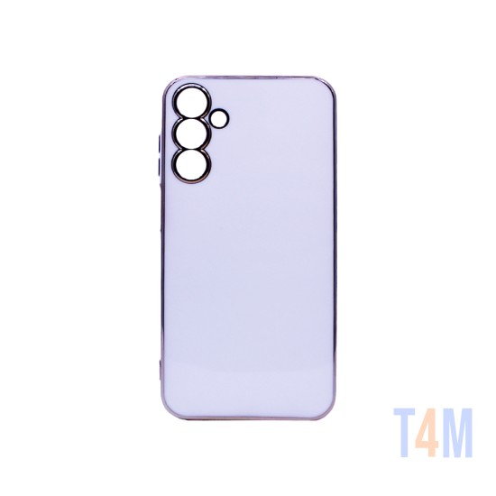 Funda de Silicona Diseño con Marco de Cámara para Samsung Galaxy A15 Blanco